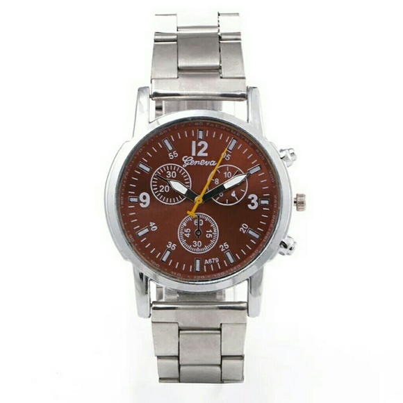● 2 / $15 ●  BNIP MEN'S STAINLESS STEEL WATCH - Picture 4 of 8